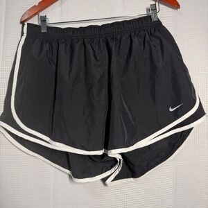 Nike Dri Fit Womens Black Running Shorts Athletic Gym Workout Size XXS